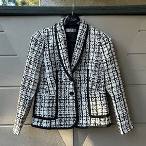 Kasper - White and Black Women's Jacket